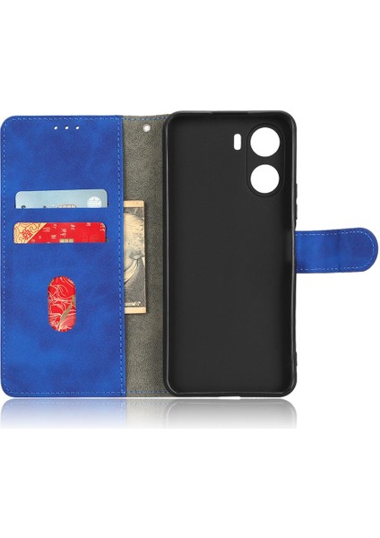 Mays Shop Vivo Y16 4g Deri Folio Flip Case Koruyucu Kapak Için Kılıf Kart ile (Yurt Dışından)