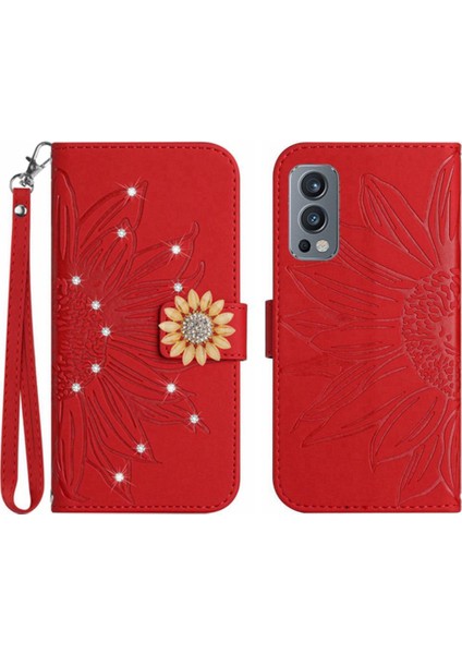 Oneplus Nord 2 Telefon Kılıfı Için Kılıf Pu Deri Kapak Çevirin Cüzdan Kart (Yurt Dışından)