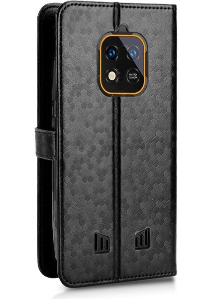 Oukitel WP18 Deri Cüzdan Kapak Manyetik Toka Geometrik Için Kılıf (Yurt Dışından) indirimleri