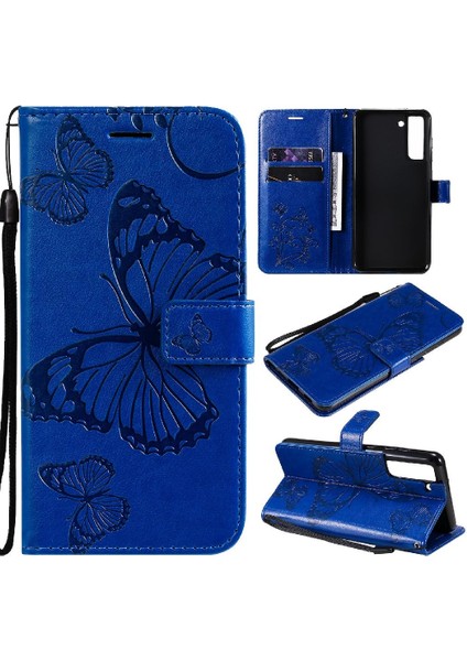 Samsung Galaxy S21 Fe Darbeye Kapak Flip Kickstand Manyetik Pu (Yurt Dışından)