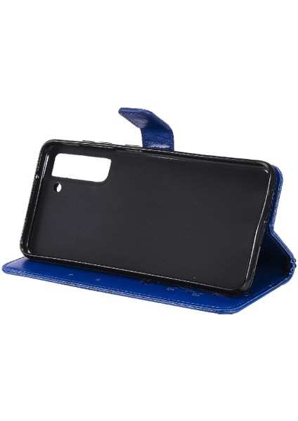 Samsung Galaxy S21 Fe Darbeye Kapak Flip Kickstand Manyetik Pu (Yurt Dışından)