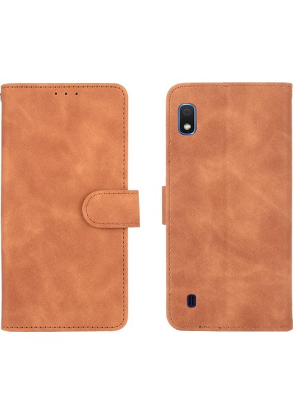 Mays Shop Samsung Galaxy A10 Deri Folio Flip Case Kart Ekleme Tam (Yurt Dışından)