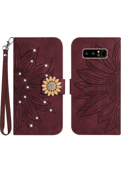 Samsung Galaxy Not 8 Telefon Kılıfı Için Kılıf Kart Tutucu Darbeye Tpu Kabuk (Yurt Dışından)