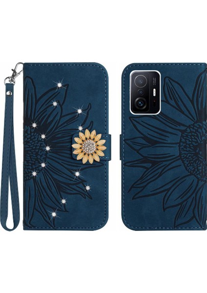 Xiaomi 11T/11T Pro Telefon Kılıfı Kart Tutucu Pu Deri Kapak Çevirin (Yurt Dışından)