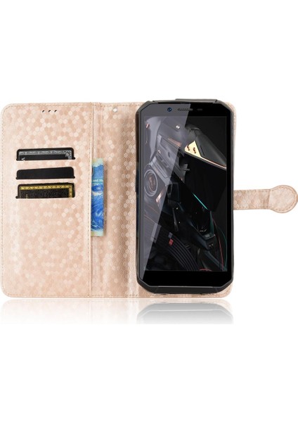 Oukitel WP18 Deri Cüzdan Kapak Manyetik Toka Geometrik Için Kılıf (Yurt Dışından) fırsatları