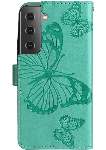 Samsung Galaxy S22 Manyetik Kapak Darbeye Kapak Kart Yuvası ile (Yurt Dışından)