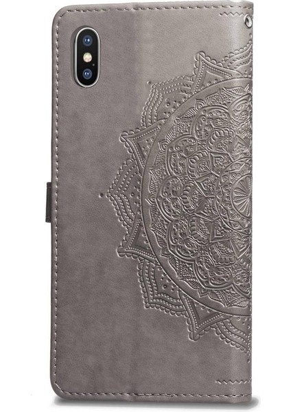Iphone Xs Darbeye Deri Kılıf Basit Iş Çevirme Kapağı (Yurt Dışından)