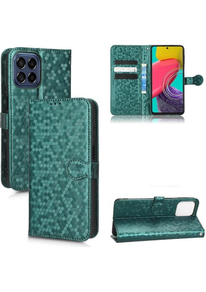 Samsung Galaxy M33 5g Için Geometrik Desen Manyetik Toka Deri (Yurt Dışından)