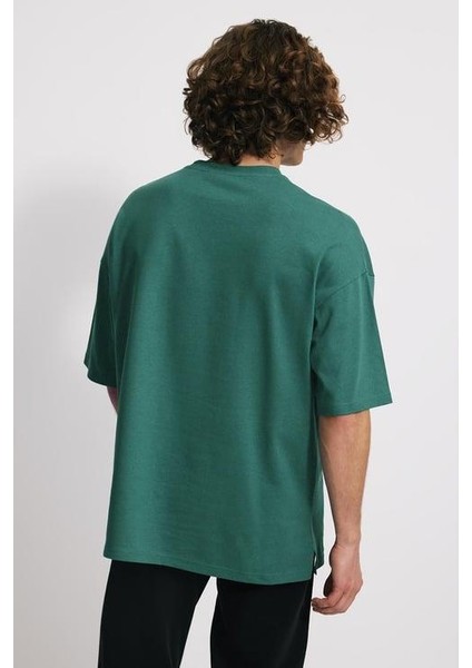 Nakışlı Heavy Jersey Oversize Fit T-Shirt fiyatları