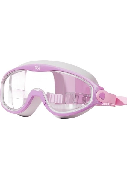 Çocuklar ve Erkekler Için Büyük Çerçeveli Yüzme Gözlüğü Su Geçirmez ve Buğulanmaz (Yurt Dışından)