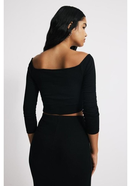 Madonna Yaka Uzun Kol Kadın Üst fırsatları