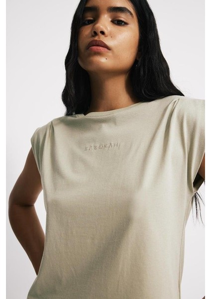 Omuz Pileli Kadın Tshirt fiyatları