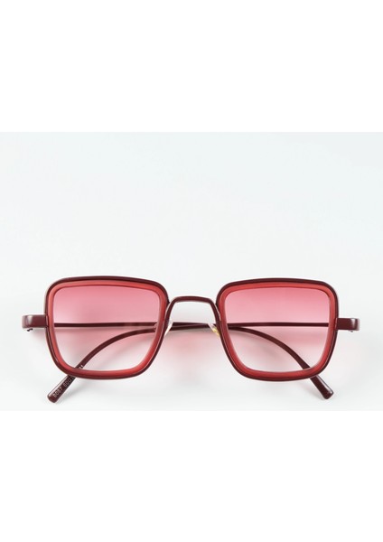 Lorgen Bordo Unisex Güneş Gözlüğü