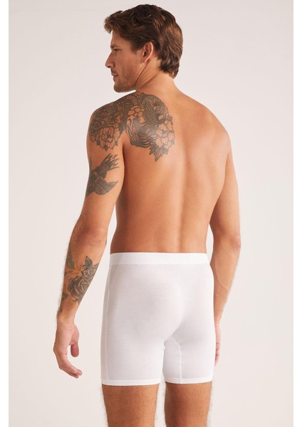 Teo Pamuk Modal Erkek Boxer Beyaz fiyatları