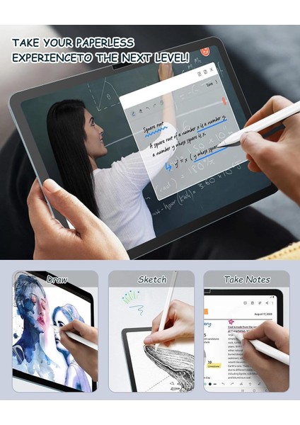 Apple Apple iPad Pro 11 Inç 2024 M4 Çip Uyumlu Paperlike Kırılmaz Ekran Koruyucu Kağıt Hissli A2836 A2837