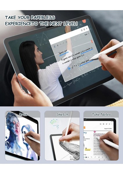 Apple Apple iPad Pro 13 Inç 2024 M4 Çip Uyumlu Paperlike Ekran Koruyucu Kırılmaz Kağıt Hissli A2925 A2926