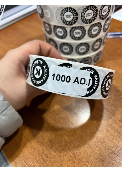 Yangın Tüpü Kontrol Etiketi 1000 Adet