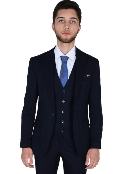 Cengiz Inler Armürlü Yelekli Erkek Takım Elbise modelleri