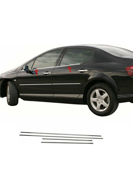 Peugeot 407 Cam Çıtası 2005 Üzeri 4 Prc P.çelik