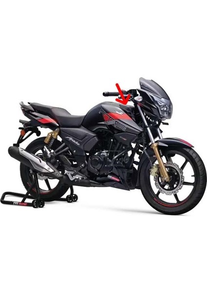 Tvs Apache RTR150 RTR180 2013-2016 Depo Önü Üstü Grenajı Dekoru Paneli Karbon A