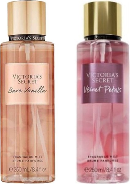 Victoria's Secret Bare Vanilla-Velvet Petals Vücut Spreyi Ikili Set