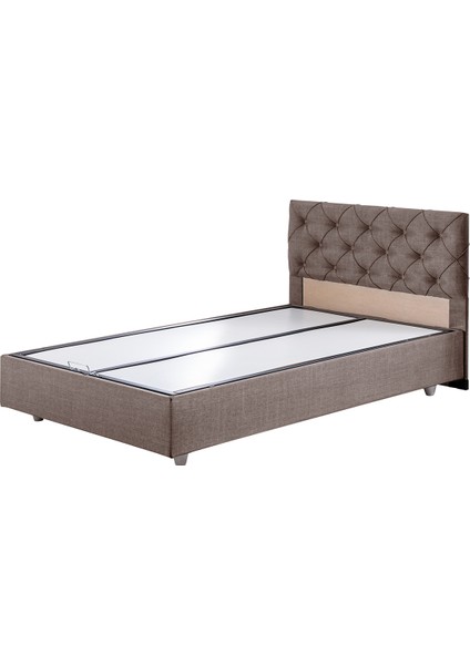 Eylül Tek Kişilik Baza Başlık Comfort Yatak Seti, Kahverengi