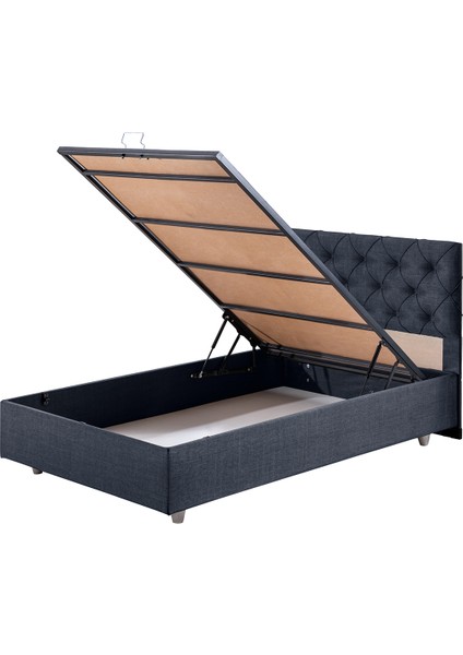 Eylül Tek Kişilik Baza Başlık Comfort Yatak Seti - Lacivert fırsatları