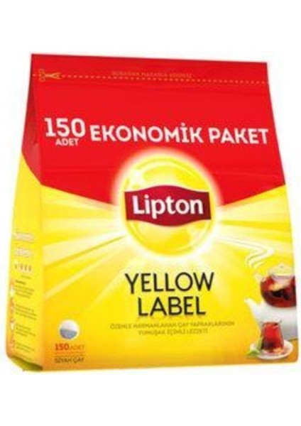 Yellow Label Demlik Siyah Poşet Çay 150 Adet 4 Paket fiyatları
