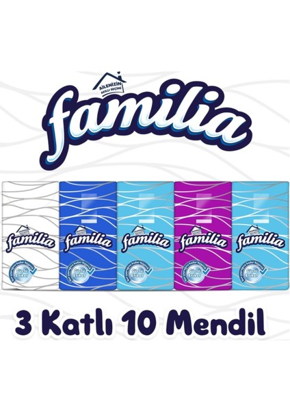 3 Katlı 10 Paket Mendil