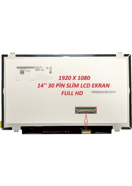 Lenovo 01AV853 01EN223 02DL609 ,lenovo 02DL765 02DL764 01EN101 Notebook LCD Ekran(14.0"slim LED Mat)