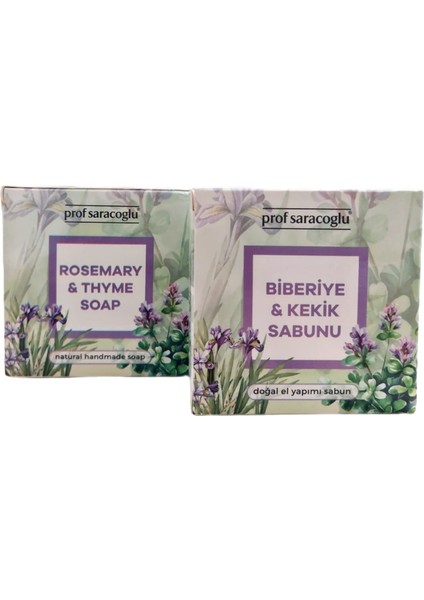 Prof Saraçoğlu El Yapımı Biberiye & Kekik Katı Sabun 135GR.