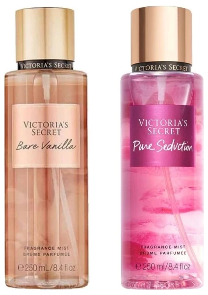 Victoria's Secret Bare Vanilla-Pure Seduction Vücut Spreyi Ikili Set