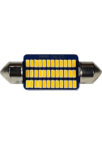 Sarı Renk LED Sofit Ampul 39MM - 36 Smd Ledli