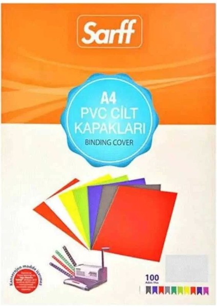 Cilt Kapağı A4 160 Micron Pvc Opak Beyaz 100'LÜ