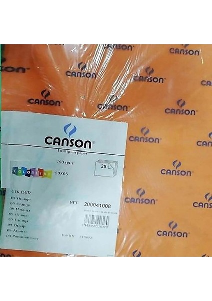Colorline Fon Kartonu No:9 Portakal Turuncusu 41008