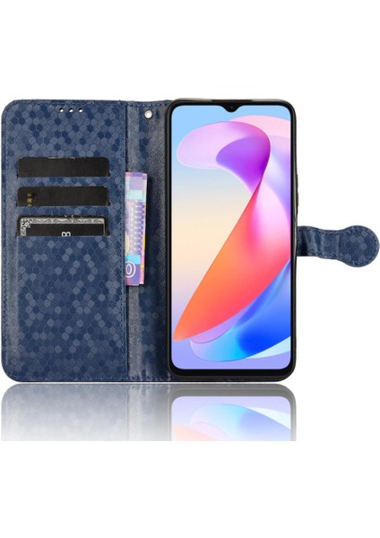 Onur Için Kılıf X6A 4g Manyetik Toka Geometrik Desen Deri Cüzdan (Yurt Dışından) fiyatları