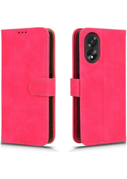 Oppo A38 4g Deri Için Kılıf Kart ile Folio Flip Case Koruyucu Kapak (Yurt Dışından)