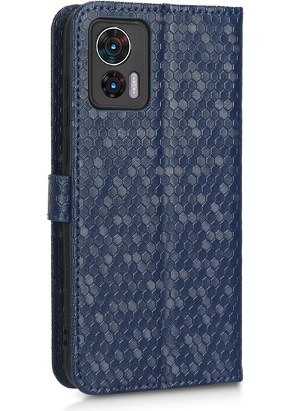 Motorola Kenar 30 Neo Geometrik Desen Deri Cüzdan Kapak Için Kılıf (Yurt Dışından) modelleri