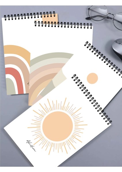 Sun New Series 4'lü Çizgisiz Üstten Spiralli 13 x 20