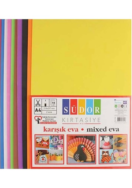 Eva A4 10 Renk Karışık SK02