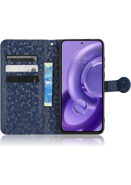 Motorola Kenar 30 Neo Geometrik Desen Deri Cüzdan Kapak Için Kılıf (Yurt Dışından) fırsatları