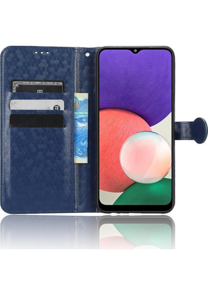 Samsung Galaxy A22 5g Için Kılıf Deri Cüzdan Kapak Geometrik Desen (Yurt Dışından) modelleri