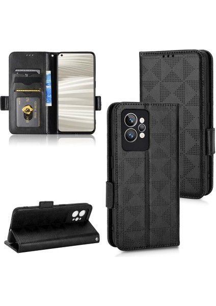 Realme Gt 2 Pro 5g Cüzdan 3 Kart Tutucu Pu Deri Görüntüleme Standı Için Kılıf (Yurt Dışından)