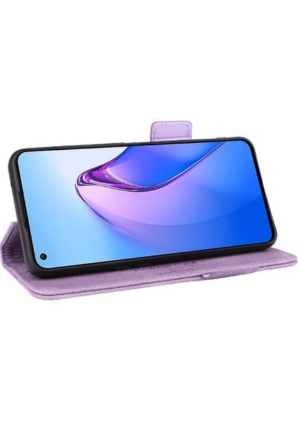 Oppo Oppo 8t 4g Deri Için Kılıf Folio Flip Case ile Tam Koruma (Yurt Dışından)