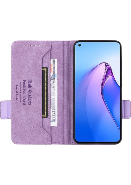 Oppo Oppo 8t 4g Deri Için Kılıf Folio Flip Case ile Tam Koruma (Yurt Dışından)