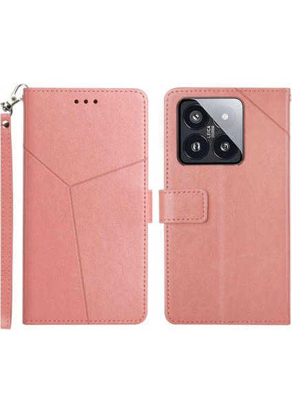Xiaomi 14 Pro Telefon Kılıfı Için Kılıf Darbeye Tpu Kabuk Deri Cüzdan Flip (Yurt Dışından)