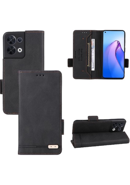 Oppo Oppo 8t 4g Deri Için Kılıf Folio Flip Case ile Tam Koruma (Yurt Dışından)