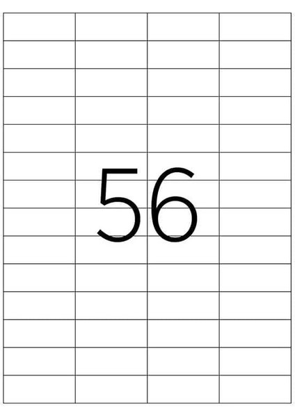 Lazer Etiket Kod 2321 52.5mm x 21.2mm modelleri