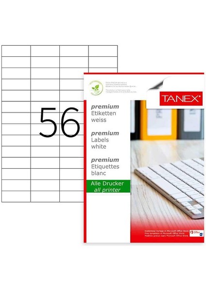 Lazer Etiket Kod 2321 52.5mm x 21.2mm fırsatları