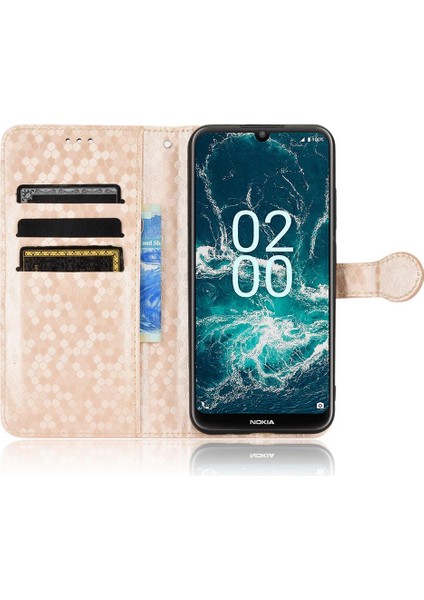 Nokia C200 Geometrik Desen Deri Cüzdan Kapak Manyetik Toka (Yurt Dışından) fırsatları